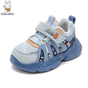 小兔米菲儿童鞋2023新款冬季宝宝鞋子男童加绒运动鞋小童机能棉鞋