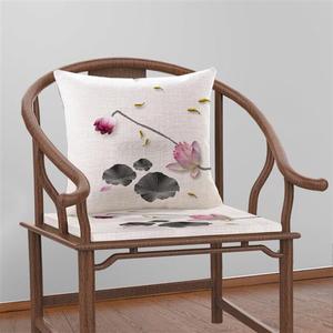 植物花卉立体荷花抱枕靠垫沙发坐垫飘窗垫子靠背套含芯枕头餐椅垫