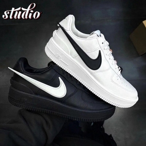 耐克男鞋空军一号ambush联名黑白复古af1低帮休闲板鞋女dv3464