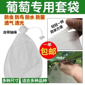 无纺布葡萄套袋防虫防鸟防雨水果专用袋露天水果透气透明保护套袋