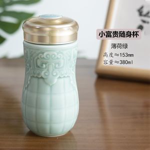 【特价正品】乾唐轩活瓷杯 小富贵单层陶瓷杯大容量泡茶杯礼品杯