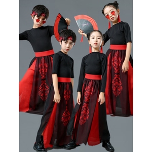 六一儿童节舞蹈服霍元甲古典扇子雪龙吟演出服中国风国潮舞台走秀