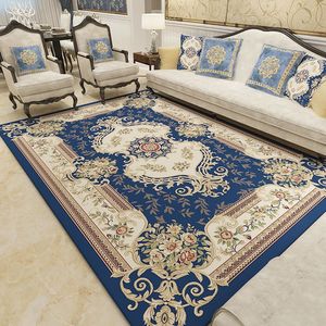 机织欧式地毯客厅奢华沙发茶几垫加厚家用复古卧室床边地毯大面积