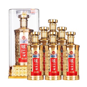 泸州老窖股份泸州御酒永福祥52度浓香型白酒 500ml*6瓶 喜宴用酒