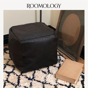 Roomology摩洛哥进口手工山羊皮坐垫坐墩沙发侘寂