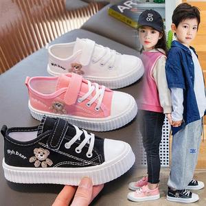 回力韩版儿童帆布鞋2023夏季新款女童布鞋时尚男童板鞋软底男孩童