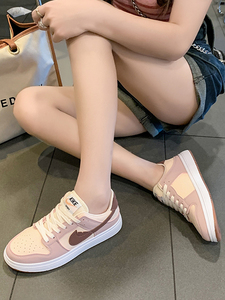 耐克aj女款鞋2024新款粉色低帮板鞋学生小白鞋春夏nike休闲运动鞋