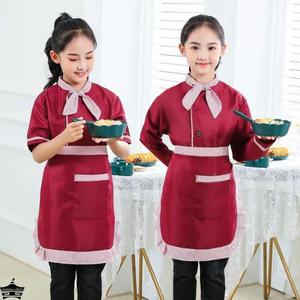 儿童厨师服套装幼儿园服务员小厨师服装幼儿厨师衣服角色区扮演