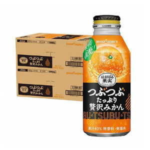 现货日本进口POKKA博卡札幌百佳橙汁柑橘果肉果汁40%饮料400g整箱