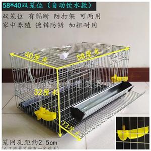 鹌鹑笼家用 下蛋鹌鹑笼 鹌鹑养殖 大号加粗 自动滚蛋 鸟笼养殖笼