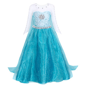 巴­拉巴­拉2024圣诞节儿童服装冰雪奇缘公主裙子Elsa艾莎女童长袖