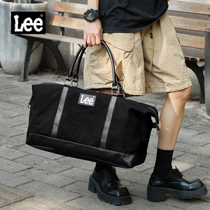 Lee品牌潮流旅行包女健身包大容量手提行李包休闲单肩斜挎包男