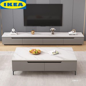 IKEA宜家落地电视机柜茶几组合一体简约北欧轻奢客厅小户型电视柜