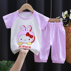 女童夏装韩范套装婴儿夏季纯棉儿童宝宝衣服薄款一两岁女宝女孩两