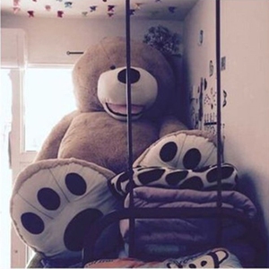 美国三米大熊二米六的绒毛玩具熊1.6泰迪熊送女友1.8米3米超大号