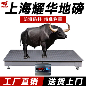 上海耀华地磅电子秤猪牛养殖场小型无线地磅1-5吨工业加厚地磅秤