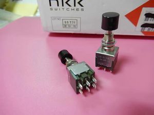 供原装日本NKK MB-2085 按钮开关6A,125V  6脚2路 带自锁功能开关