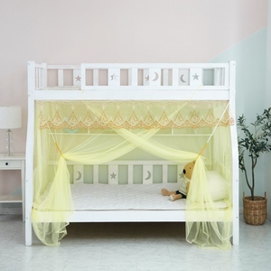 子母床蚊帐下铺专用上下床双层床梯形家用卧室高低床加密帐子1米5