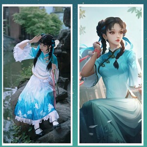 西施诗语江南coscosplay女装王者荣耀cos西施诗语江南cos假发服装