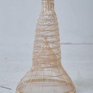 定制 手工艺竹编笼泥笼地笼小鱼笼黄篓竹编创意灯罩装饰道具