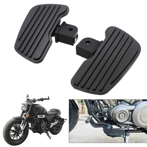 适用无极CU525 摩托车改装加大防滑脚踏板 加宽铝合金前脚踩板