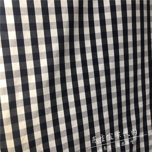 宜家 贝尔塔 陆塔 布料白色蓝色格子窗帘枕套靠垫门帘布料宽1.5米