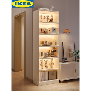 IKEA宜家电视柜旁置物架家用书架简易落地收纳过道柜子客厅多层墙