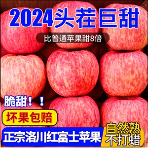 陕西洛川红富士新鲜苹果脆甜10斤当季水果整箱脆丑冰糖心苹果