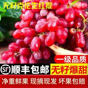 新疆吐鲁番无籽红提克伦生葡萄当季新鲜水果脆甜可口孕妇水果包邮