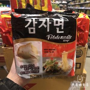 香港 进口韩国 NONGSHIM 辣味薯仔 拉面方便面4袋装400g