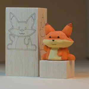 BalSps轻木块diy木雕小动物摆件可挂件木雕卡通可爱木雕礼品定制