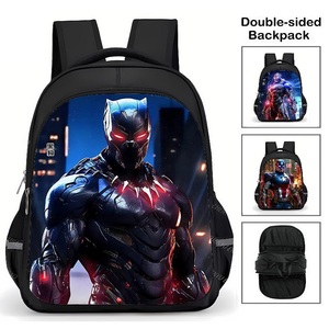 漫威超级英雄黑豹书包超酷的男生双肩包学校背包便当包斜挎包笔袋