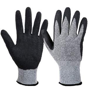 现货5级防割耐磨防尘手套 环保丁晴浸胶手套 搬运砍伐防针刺手套
