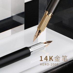 上海晶典200E金笔14K商务礼品办公送礼签字礼盒钢笔