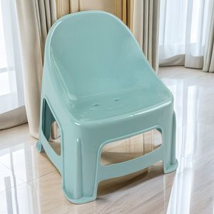 卫生间专用凳子漏水靠背洗澡椅子矮凳茶几椅塑料凳靠背换鞋椅凳子