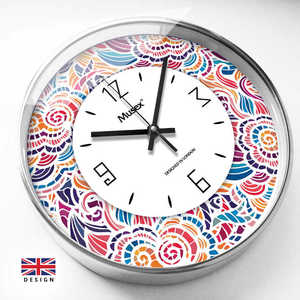 英国Musex妙斯时钟挂钟客厅新品圆形创意地中海静音挂表波西米亚