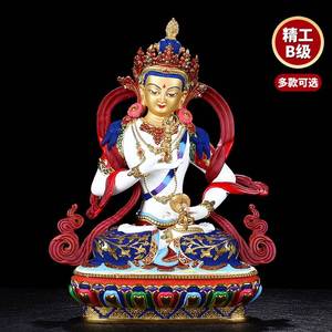 金刚萨埵佛像纯铜西藏传密宗精工彩绘居家供奉佛堂家用神佛像摆件