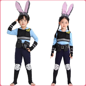 疯狂动物城 cosplay衣服万圣节男女儿童服装兔子警官套装迪士尼