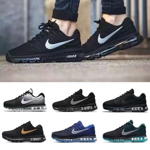 Nike耐克Air Max 2017黑银全掌气垫男鞋减震运动女鞋跑步鞋849559