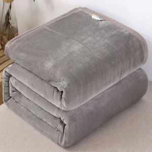 毛毯沙发垫被加厚毯子床单色盖铺法兰绒毛毯单人双人空调盖毛巾被