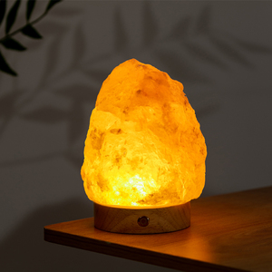 盐灯喜马拉雅水晶创意天然玫瑰盐欧式台灯卧室床头灯夜灯装饰摆件
