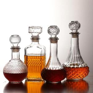 酒壶葡萄酒瓶玻璃家用两斤酒具个性红酒散装包装陶瓷泡酒分装容器