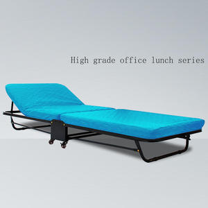 加固木板简易家用办公室单人午睡午休折叠床双人活动海绵可收折床