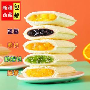 新疆西藏包邮西藏包邮乳酸菌小口袋面包紫米夹心早代餐零食品糕点