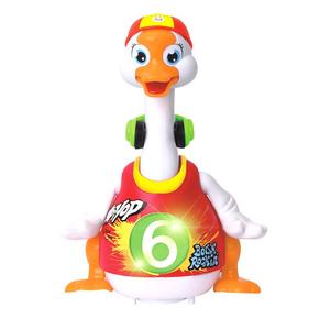汇乐828摇摆鹅动物玩具会唱歌跳舞互动学说话练抬头爬行益智玩具