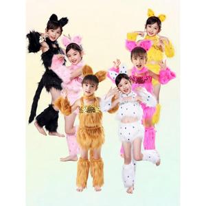 新品波斯猫表演服幼儿小猫咪舞蹈服装学猫叫跳舞衣儿童动物演出服
