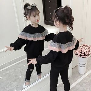 巴拉巴拉韩系女童秋季装卫衣韩版加绒2024新款洋气休闲秋款儿童时