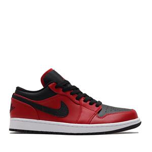 Air Jordan 1 Low AJ1 红黑小禁穿男女低帮复古篮球鞋 553558-605