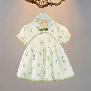 巴拉巴垃童装汉服儿童旗袍小女孩中国风裙子1-2-3岁女宝宝夏季衣