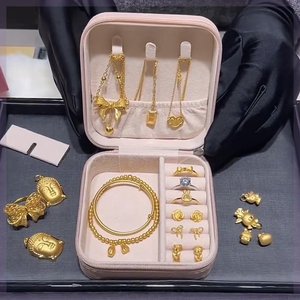 收纳盒小型黄金存放盒放珠宝便携的首饰高档精致2024新款饰品盒子